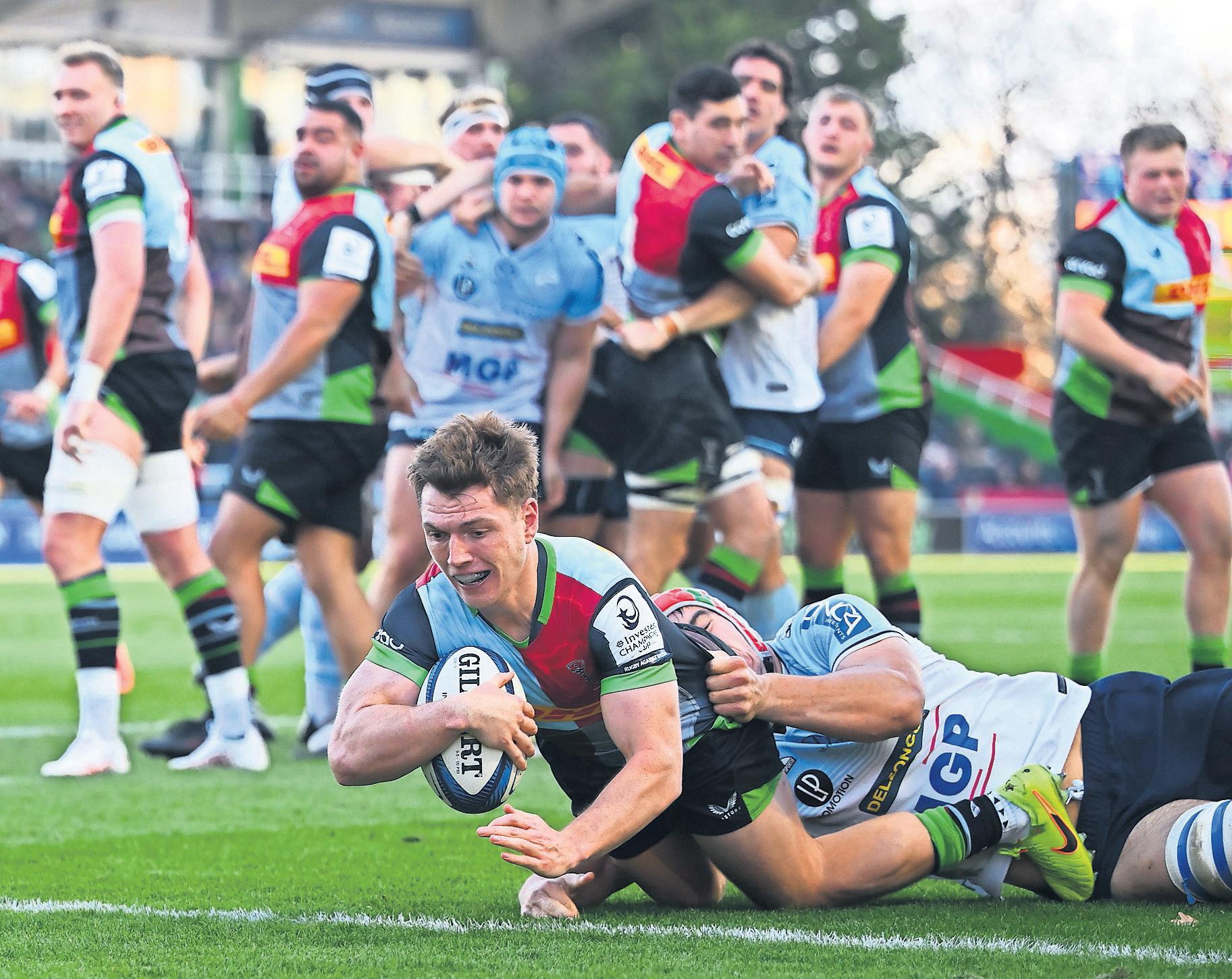 Harlequins untested in 10-try rampage