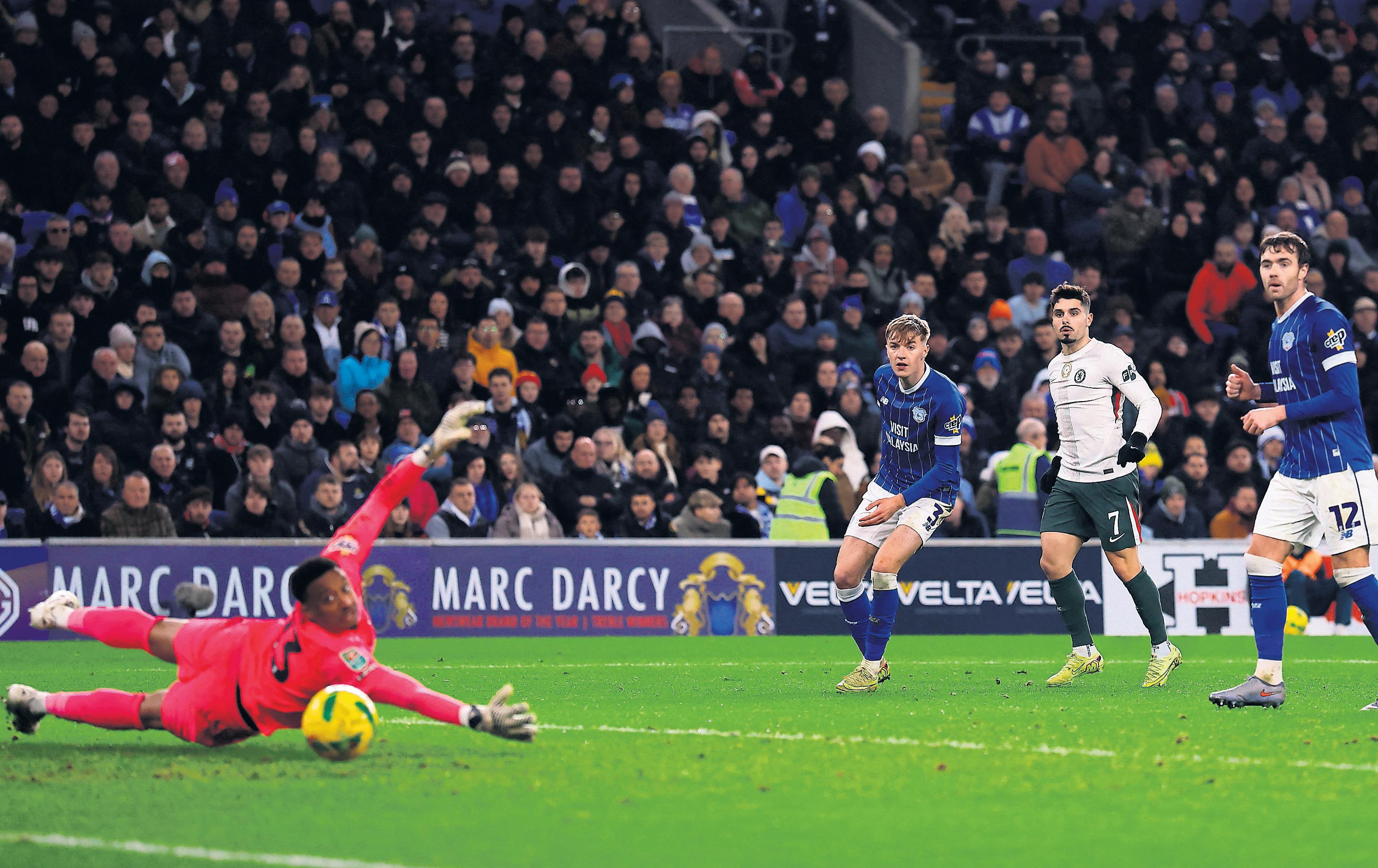 Garnacho delivers double delight to finish off Cardiff