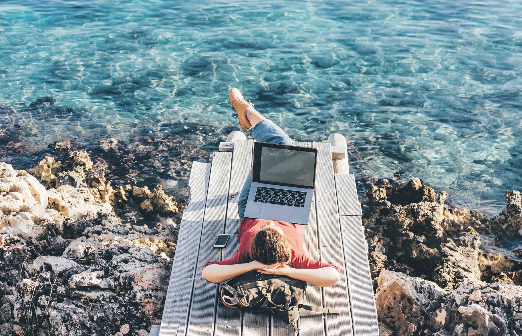 Rise of 'workation' Staff maximise time off by working remotely from holiday spots