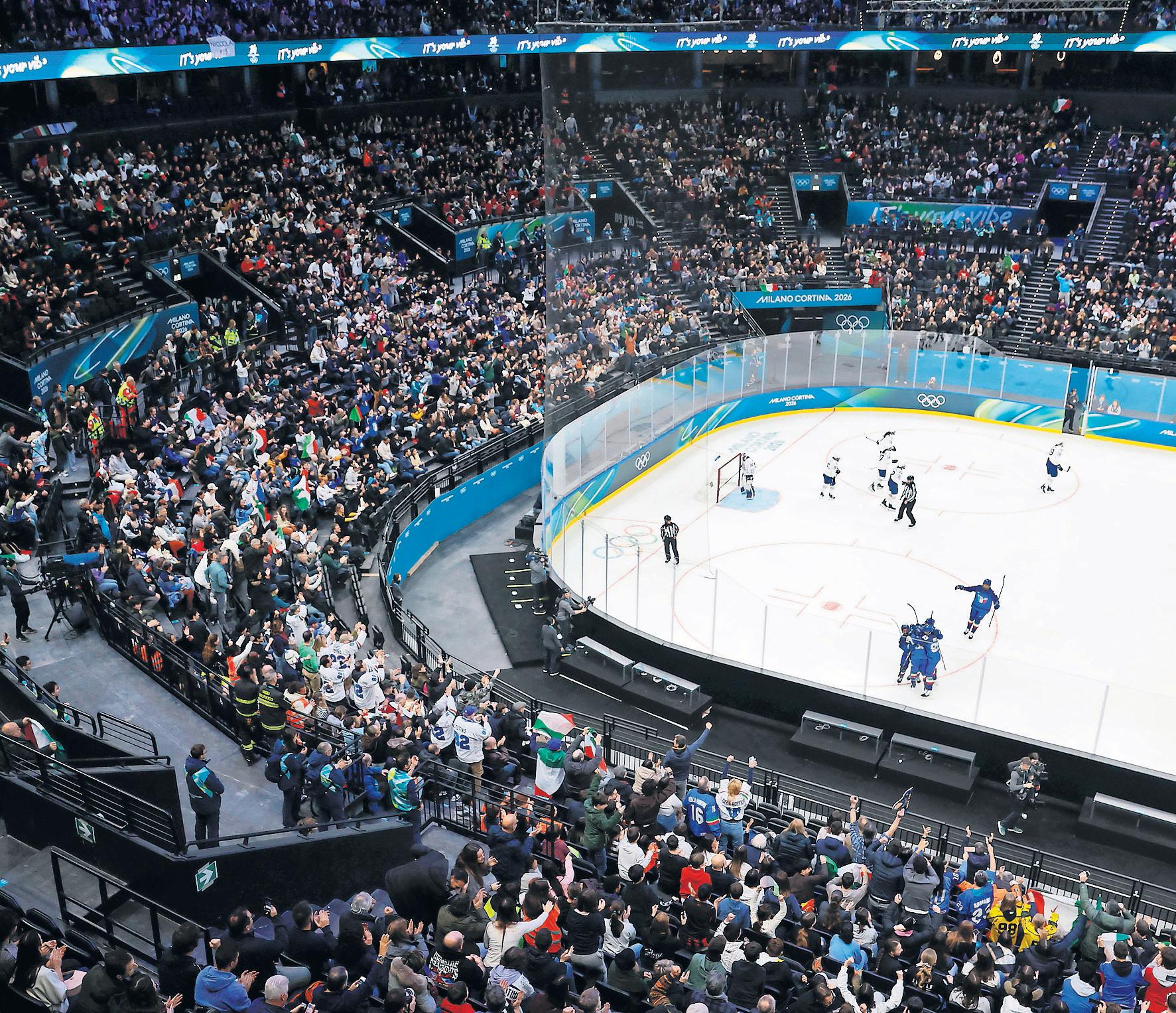 Winter wasteland comes alive for hosts' ice hockey opener