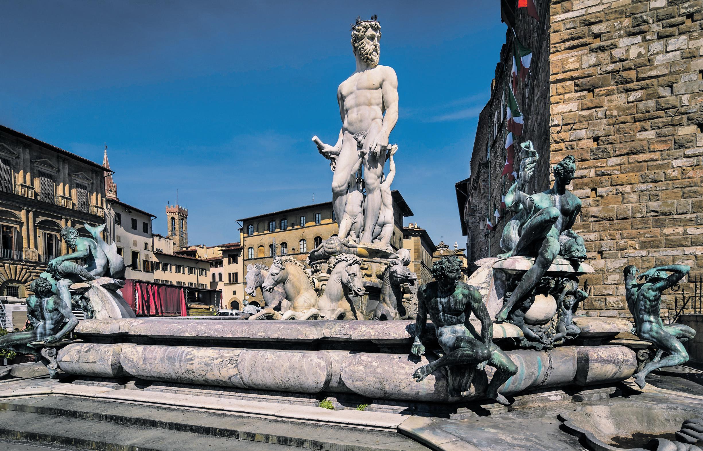 Neptune's latest indignity: Florence statue damaged in pre-wedding prank