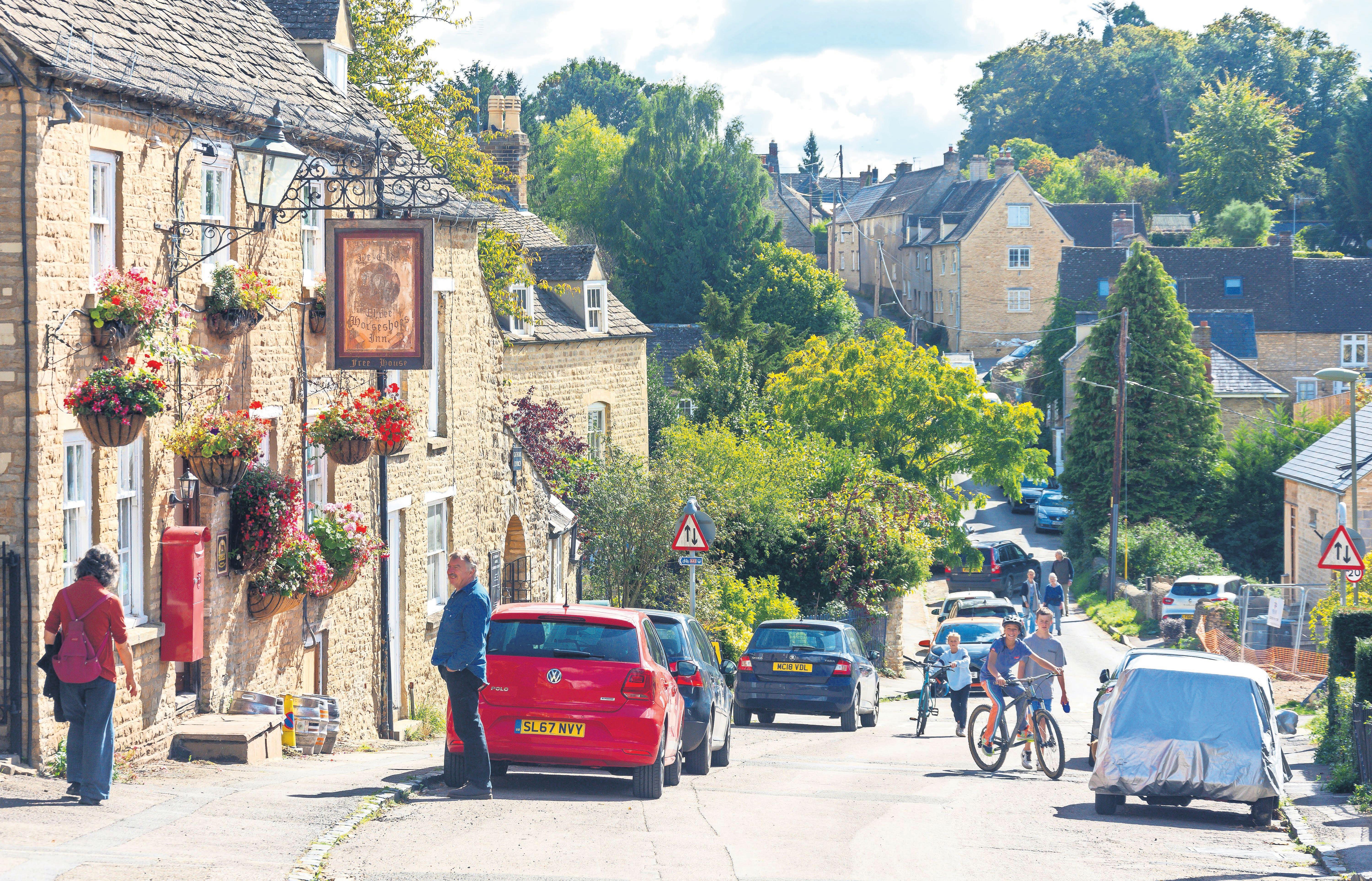 Pat down the golden retrievers: Cotswolds put on high alert for Vance family visit