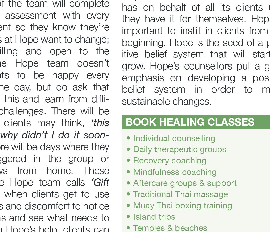 Hope Rehab Thailand: journey to recovery