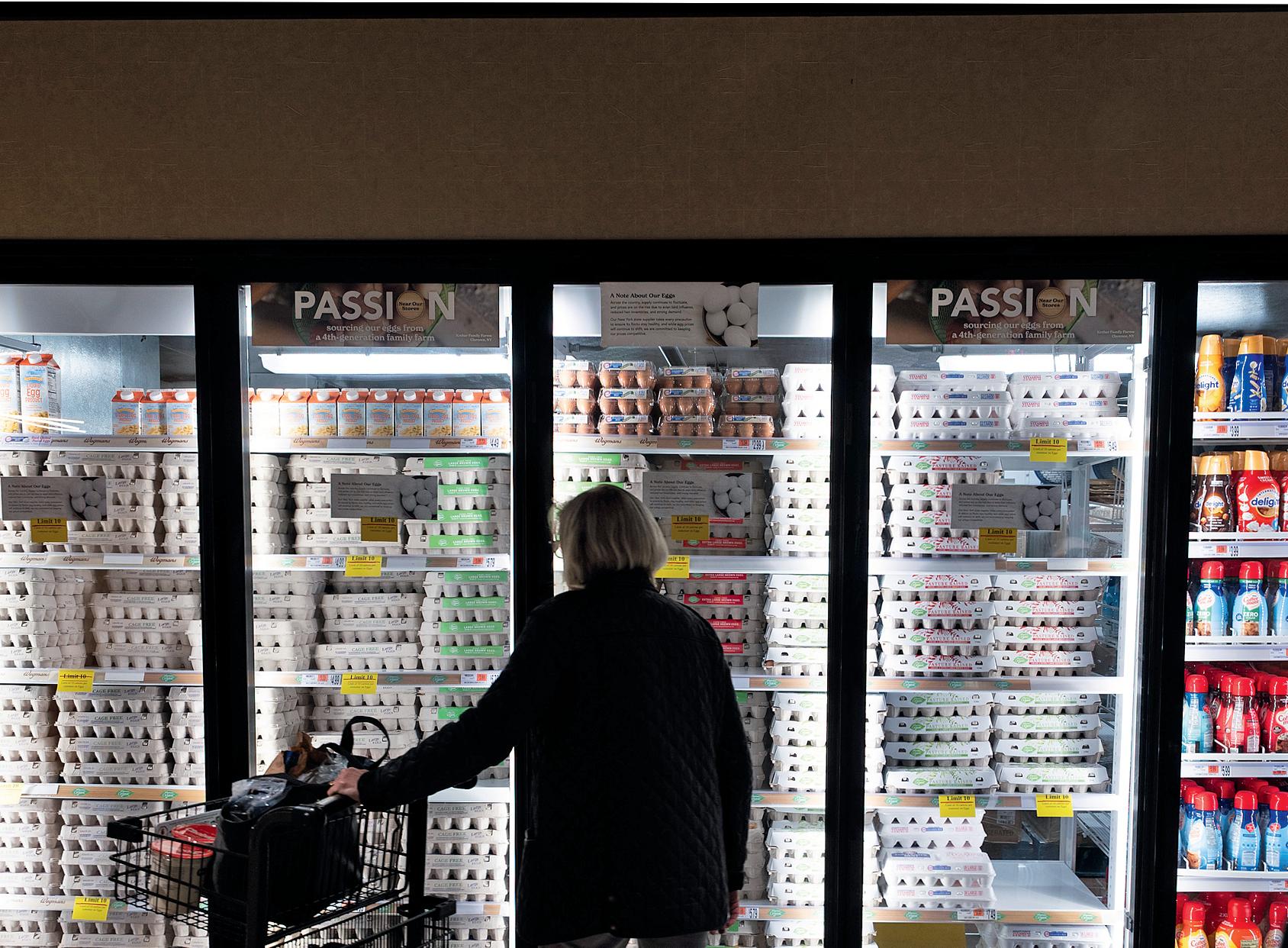 Shoppers scramble over border in bid to beat 'eggflation'