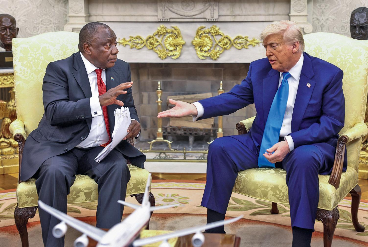 Trump card Ramaphosa earns praise for keeping his cool