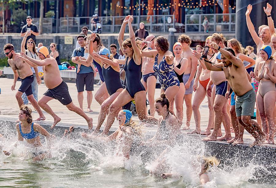 Open to all Floating idea of global city swim network