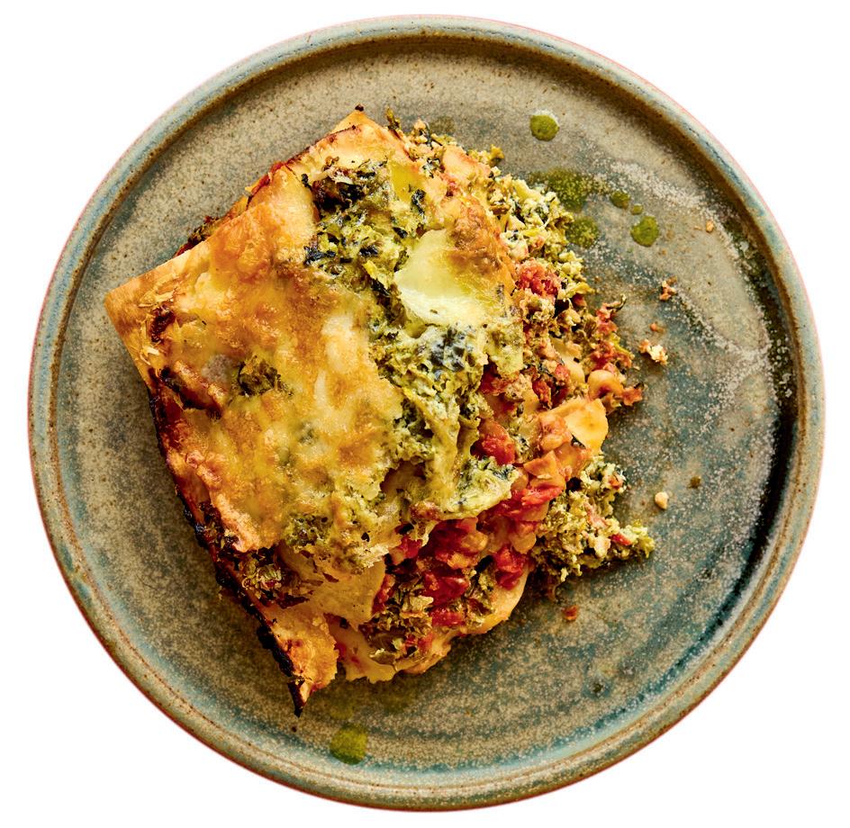 N341 Ricotta, hazelnut and kale lasagne