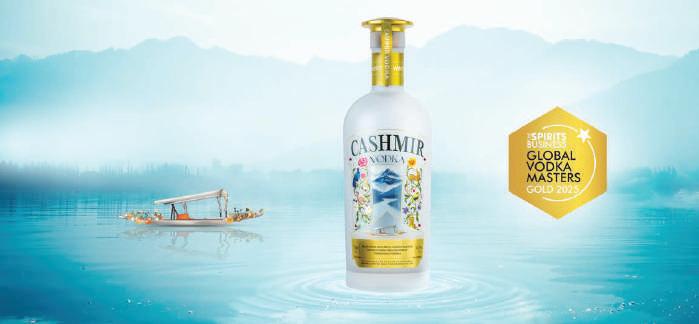 CASHMIR: INDIA'S 1ST SMALL-BATCH ORGANIC VODKA WINS 'GOLD' AT THE VODKA MASTERS
