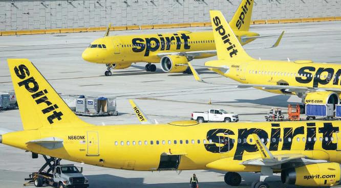 Spirit Airlines to cut fleet by 100 planes