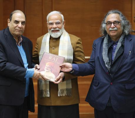 ALOK MEHTA PRESENTS OWN BOOK TO PM MODI