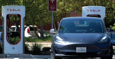 TESLA LOSES TITLE AS BIGGEST EV MAKER