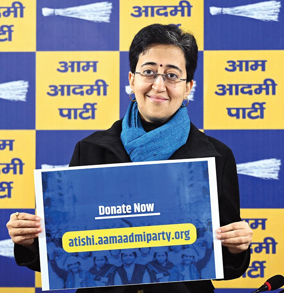 Delhi CM Atishi Turns to Crowdfunding for Election Campaign
