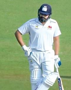 Ranji Trophy: Rohit shines briefly, falls for 28