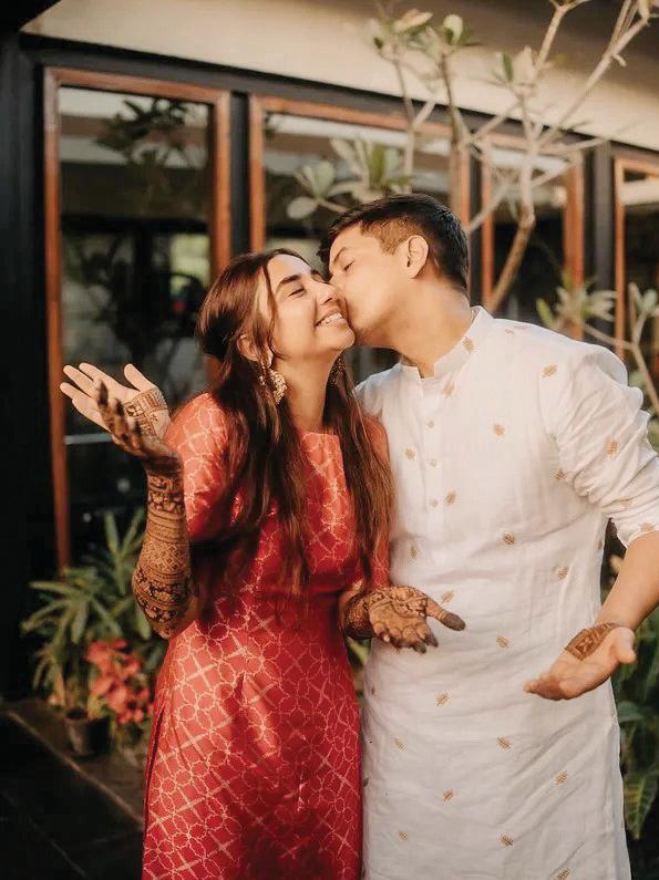 Prajakta Koli, Vrishank Khanal Share Mehendi Ceremony Pictures