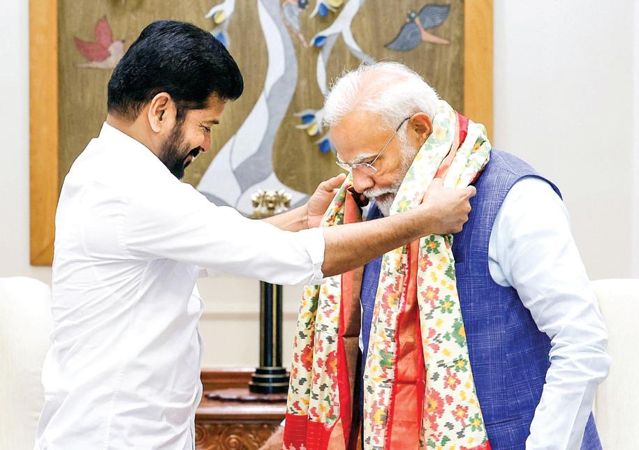 Telangana CM Reddy meets PM Modi in Delhi