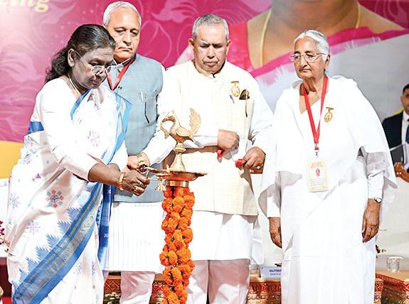 President Droupadi Murmu launches 'spiritual education for holistic well-being' campaign in Haryana's Hisar