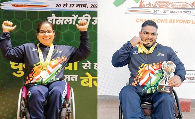 Powerlifters Seema, Kumar Break National Records
