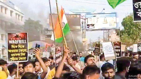 Alert sounded as Waqf Act protests turn violent in West Bengal's Murshidabad