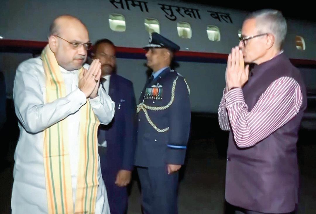 Amit Shah Reviews Security in Srinagar