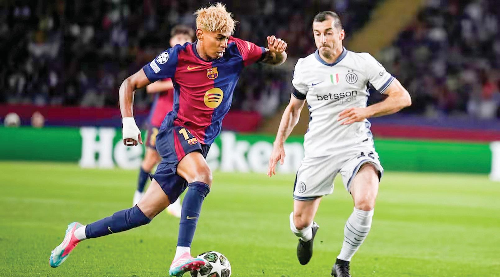 Barcelona, Inter Milan draw 3-3 in first leg of Champions League semi