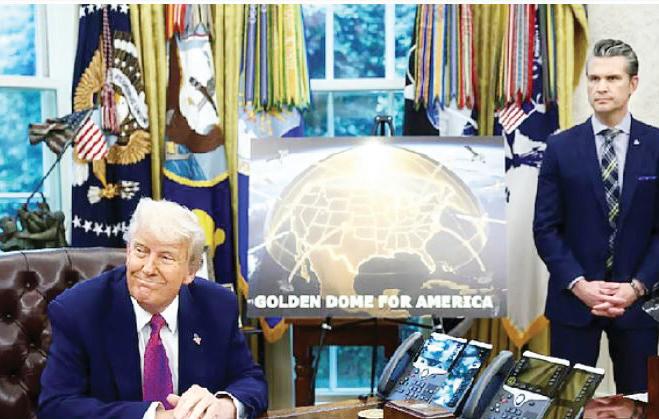 Trump Selects Concept for $175 Billion 'Golden Dome' Missile Defense System