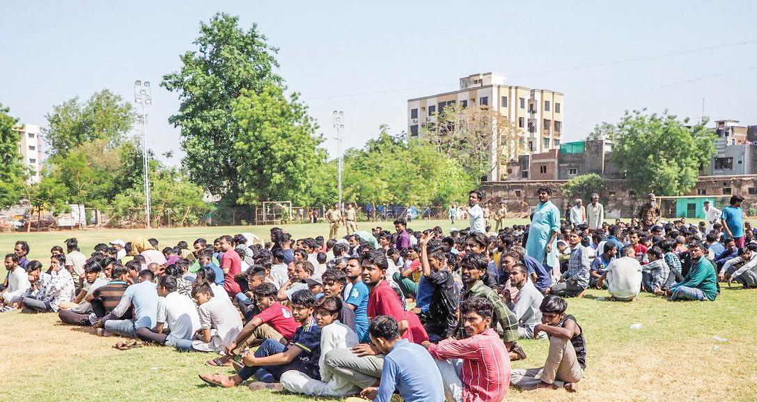 160 Illegal Migrants Being Deported From Delhi to Bangladesh