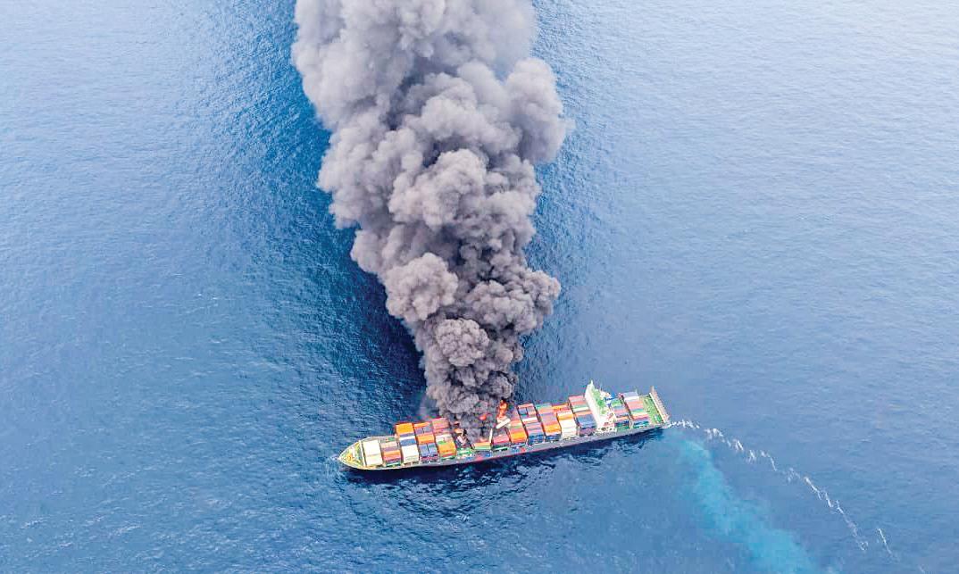 Fire Erupts on Container Vessel off Kerala Coast