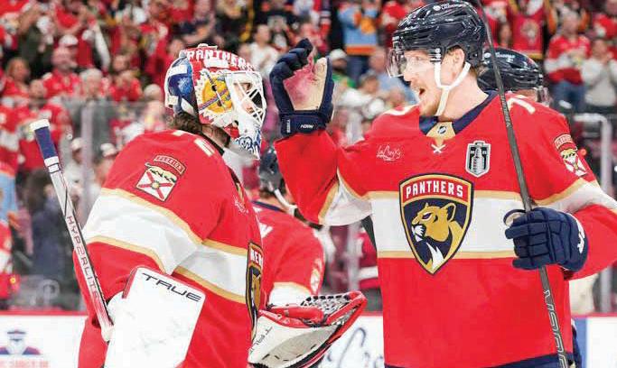 Panthers Rout Oilers 6-1, Take 2-1 Lead in Stanley Cup Final