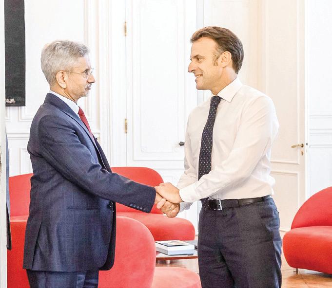 Jaishankar Meets French Prez Macron