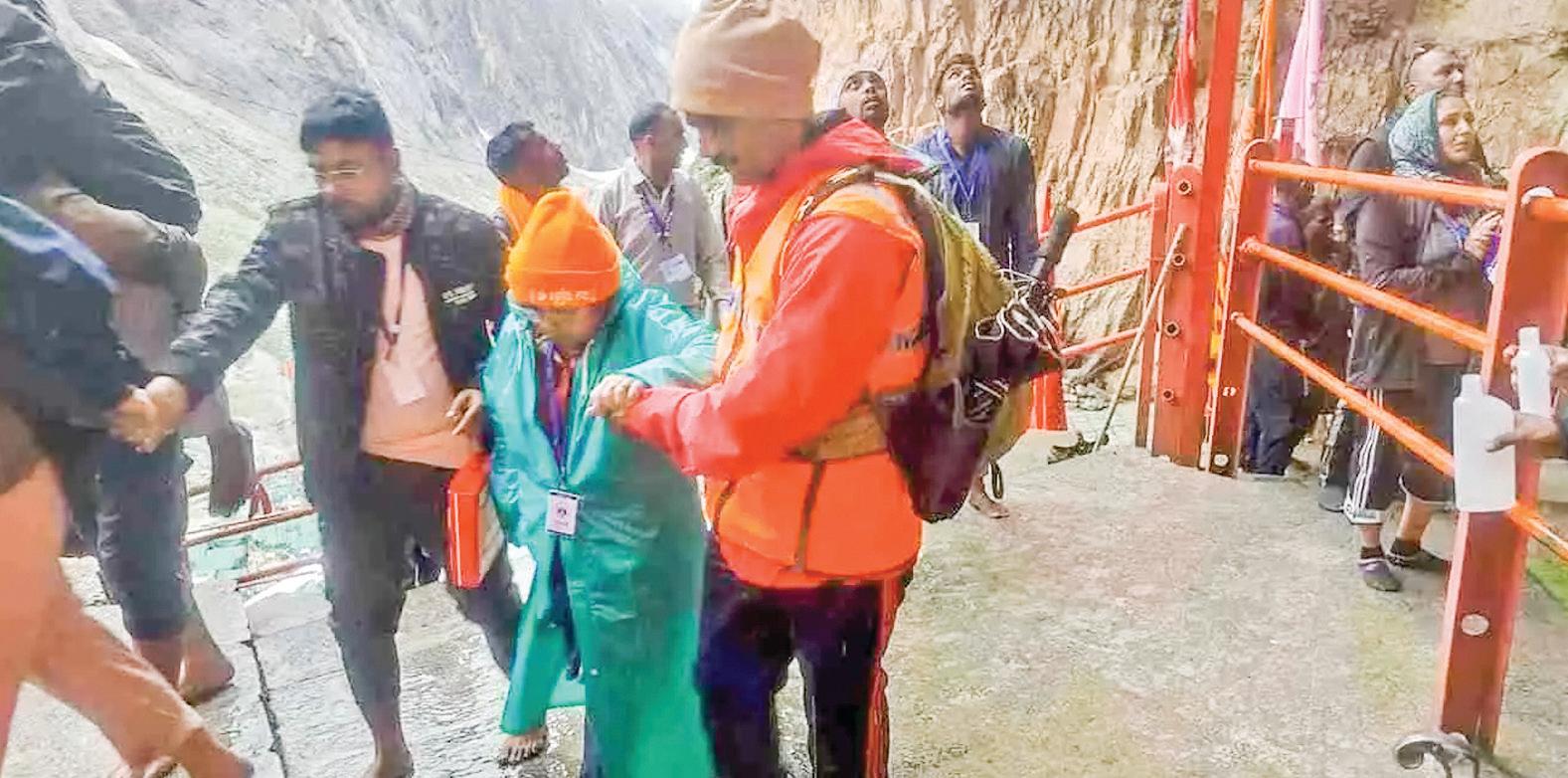 Amarnath Yatra: Woman killed, 3 injured in landslide; Yatra halted over safety concerns