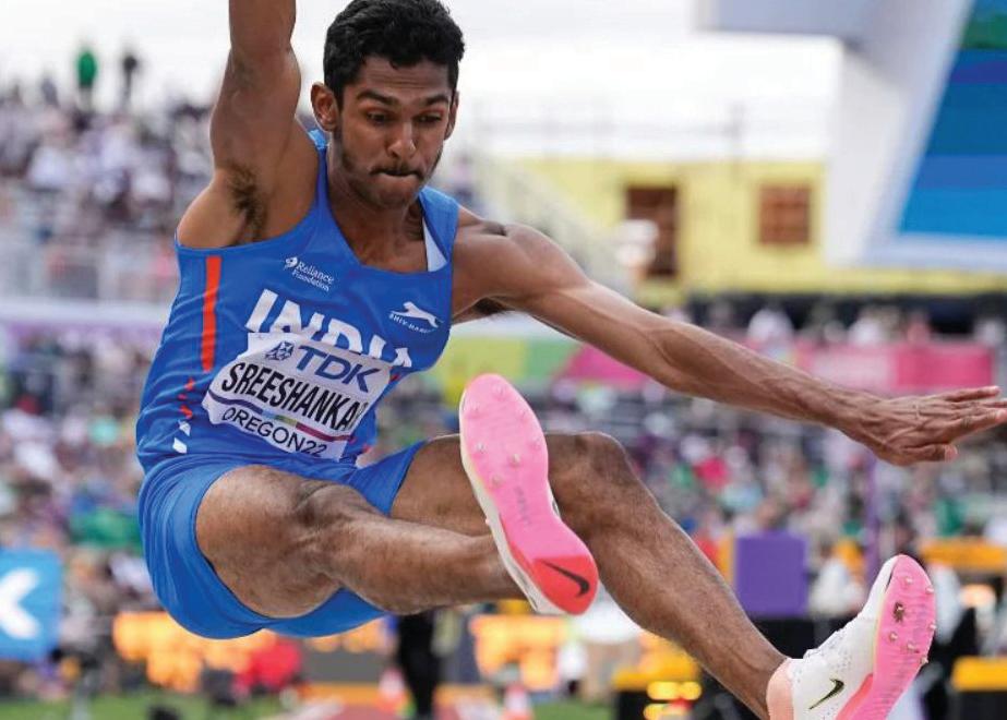 Long jumper Sreeshankar wins gold in Portugal