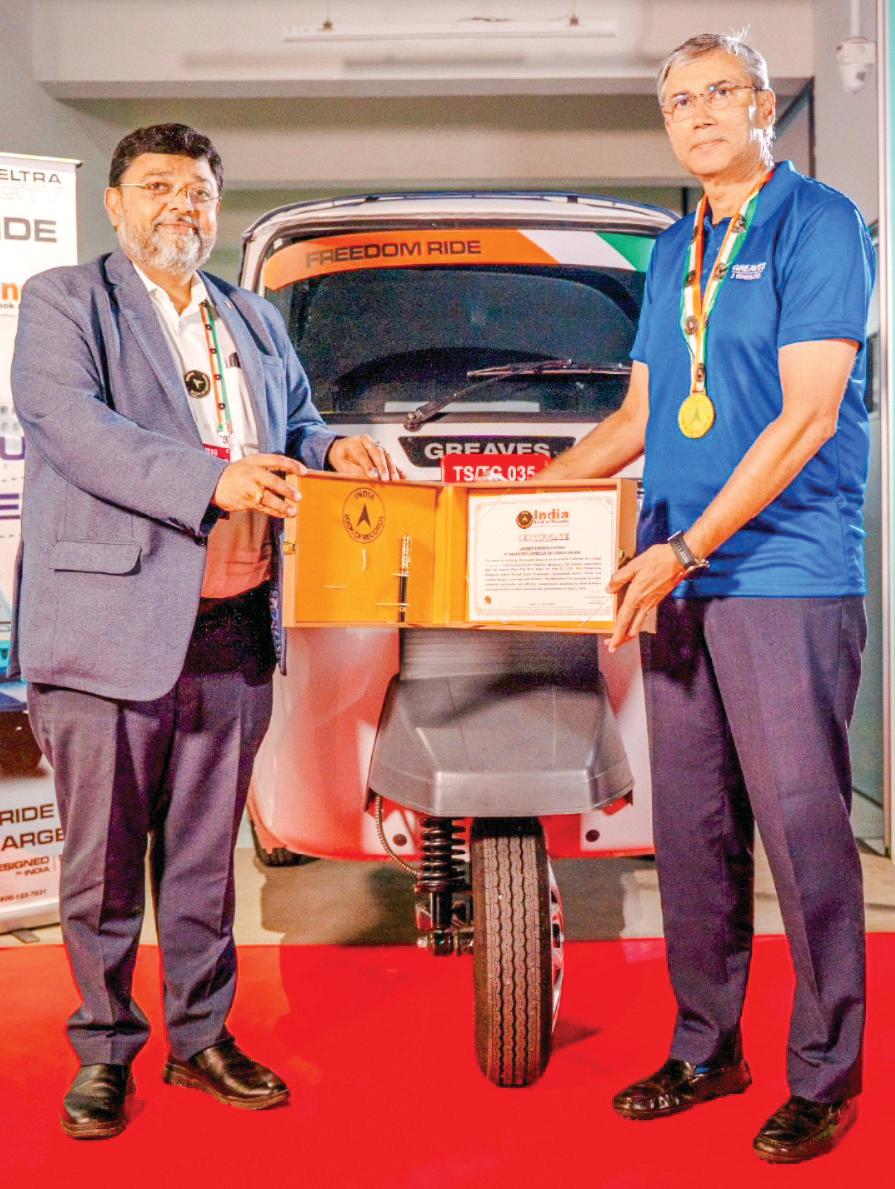 Greaves Electric 3-Wheeler Sets New National Record: Does 324 Km on a Single Charge