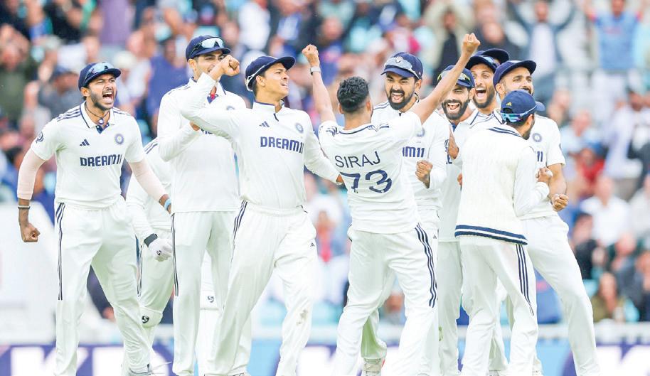 India Win Oval by Narrowest Ever Test Margin