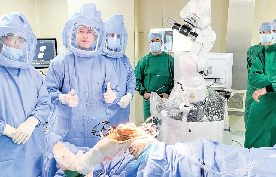 World's First Fully Autonomous Robotic Joint Replacement Surgery Performed at Shalby Multi-Specialty Hospitals