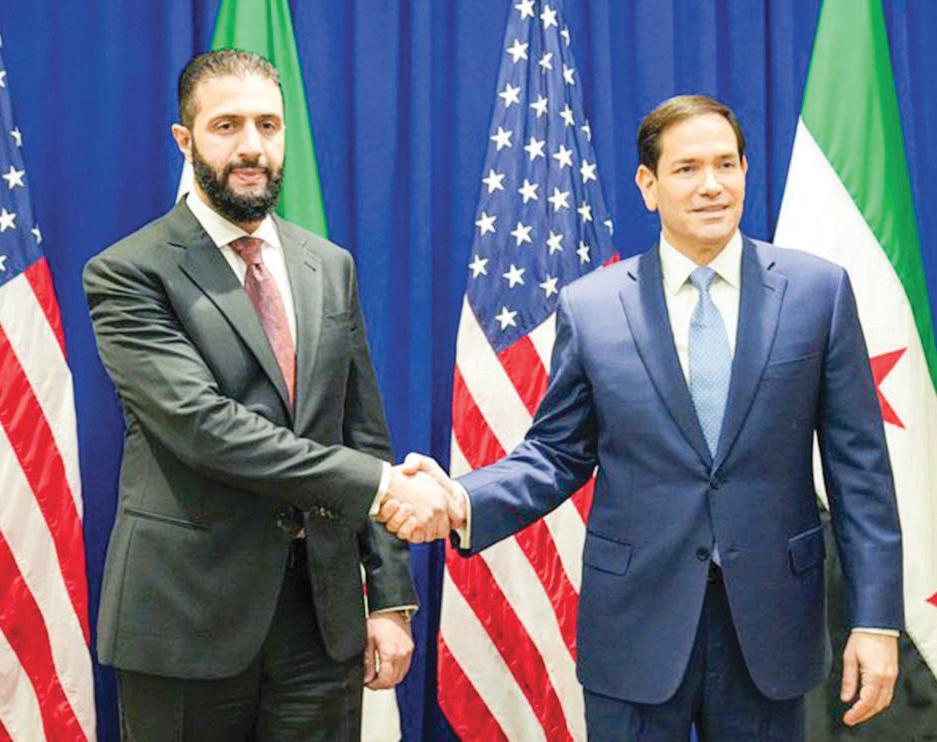 US Secy Rubio meets Syrian president ahead UNGA address
