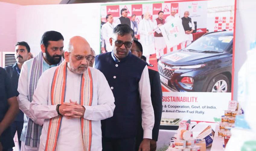 AMIT SHAH UNVEILS RS 825 CR PROJECTS AND NEW DAIRY PLANT IN HARYANA