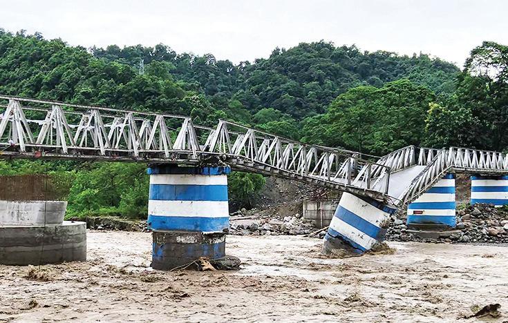 DARJEELING CUT OFF, NEPAL FLOODED