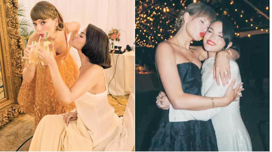 Selena Gomez shares unseen wedding moments with Taylor Swift