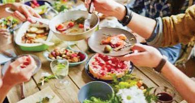 In a world that's always rushing—Pause to eat together