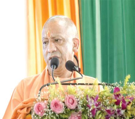 CM Yogi unveils statues of South Indian music saints at Ayodhya’s Brihaspati Kund