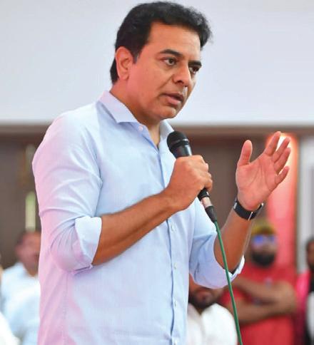 KTR launches scathing attack on Cong: Jubilee hills will decide T’gana’s future