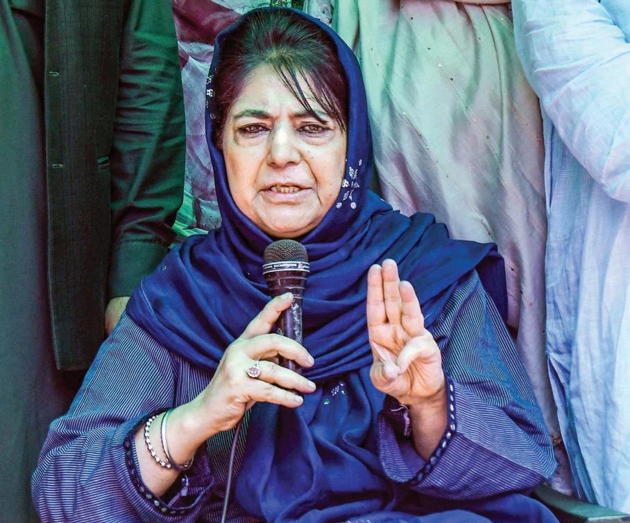 Mehbooba links RS support to NC to two key Bills backed by PDP