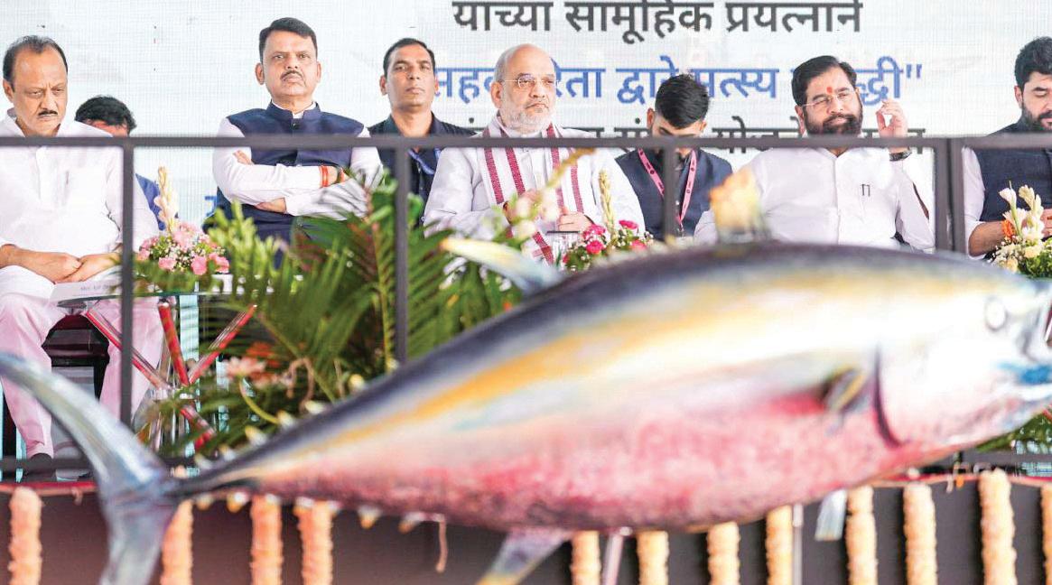Shah inaugurates Deep-Sea Fishing Vessels in Mumbai