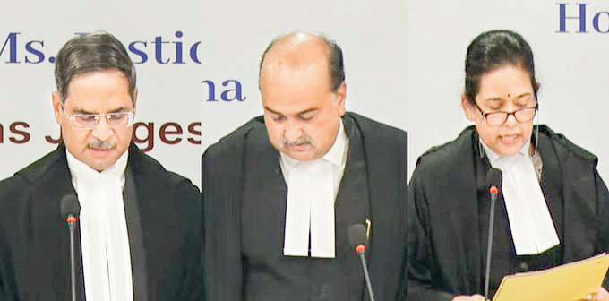 Three judges sworn in at Delhi HC, enhancing bench strength, diversity
