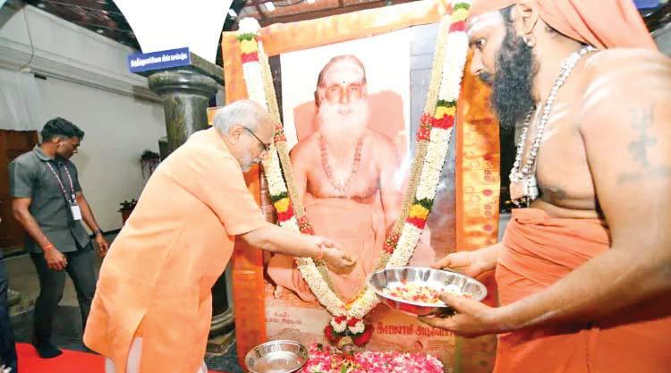 VP Radhakrishnan visits his hometown Tiruppur; offers prayers in temples