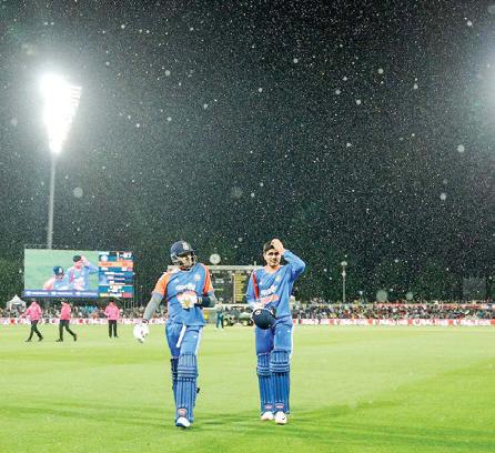 Suryakumar finds some form but rain plays spoilsport