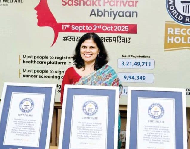 India sets 3 Guinness World Records titles under ‘Swasth Nari, Sashakt Parivar' abhiyan