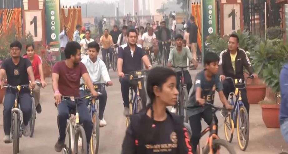 46th Edition of Fit India Sundays on Cycle focuses on message “Clean Air, Fit Body”