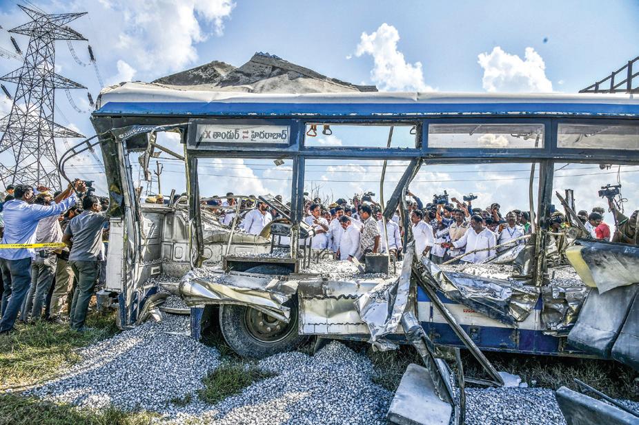 19 KILLED IN LORRY-BUS COLLISION IN TELANGANA
