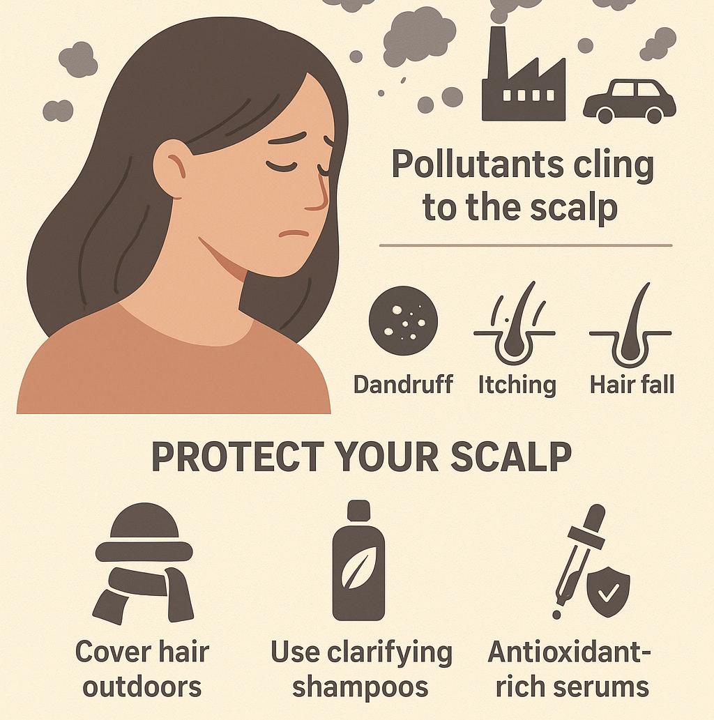 How air pollution affects your scalp health